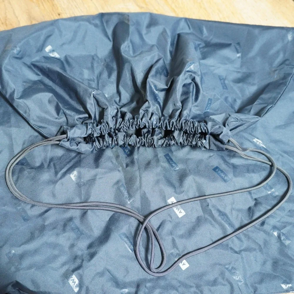 Away Travel Laundry Bag Navy Blue Nylon Drawstring Logo Print Suitcase Accessory